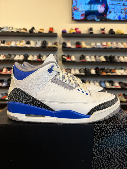Jordan 3 Racer Blue Size 9 Pre-Owned