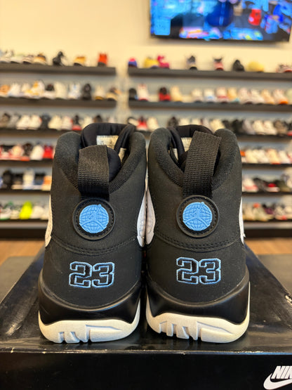 Jordan 9 University Blue Black Size 9.5 Pre-Owned