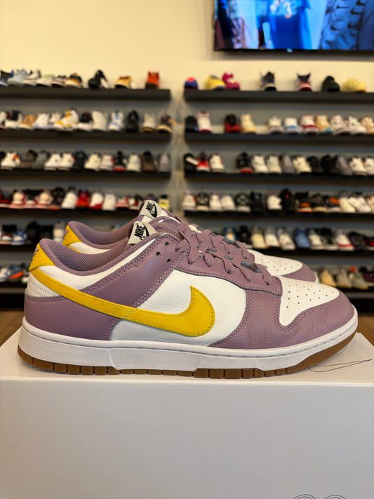 Nike Dunk Low By You Purple Yellow Size 12 Pre-Owned