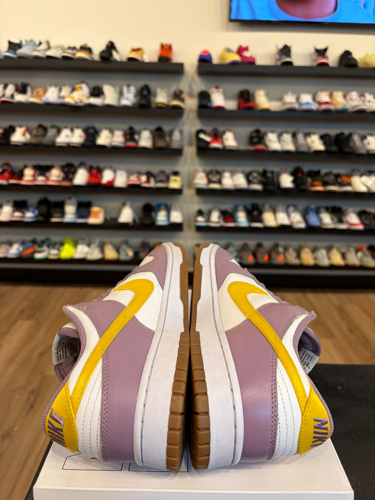 Nike Dunk Low By You Purple Yellow Size 12 Pre-Owned