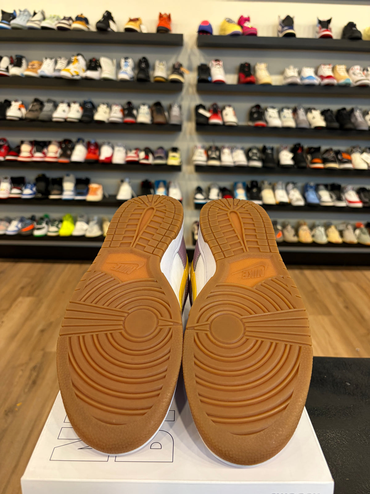 Nike Dunk Low By You Purple Yellow Size 12 Pre-Owned