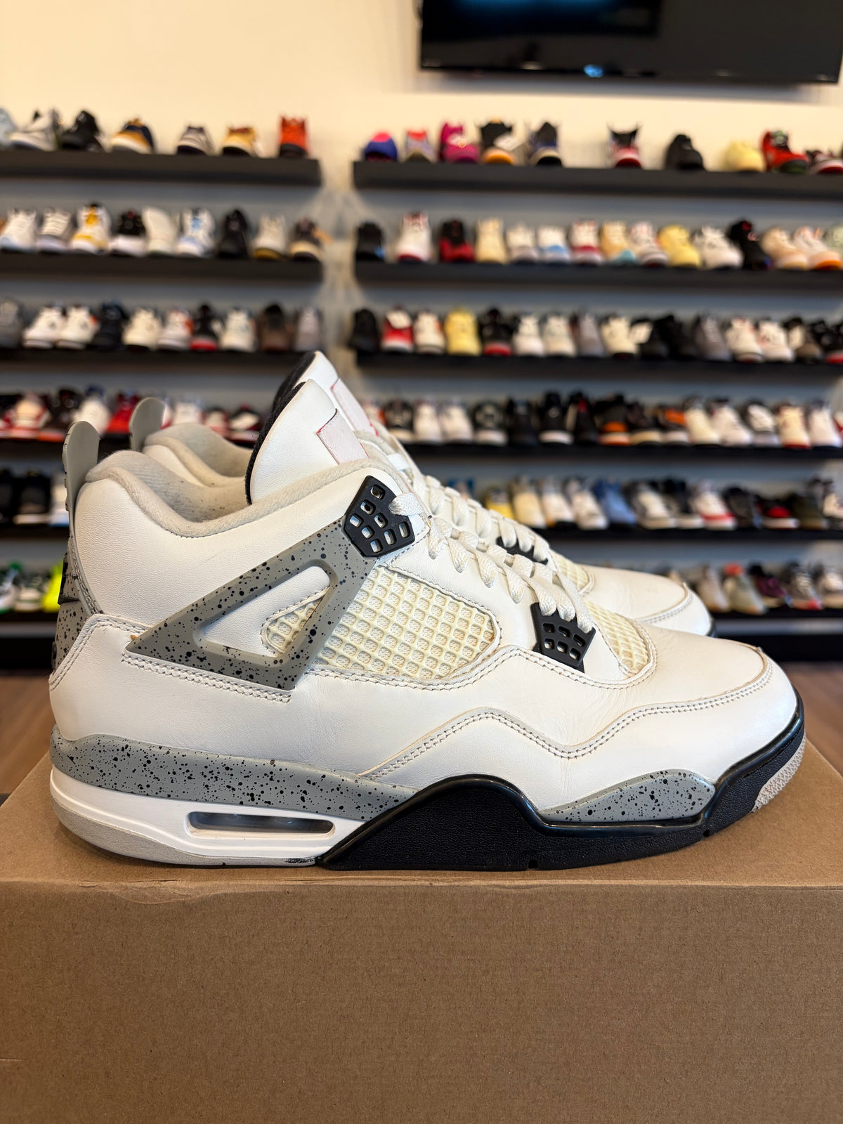Jordan 4 White Cement 2025 Size 12 Pre-Owned (No Box)
