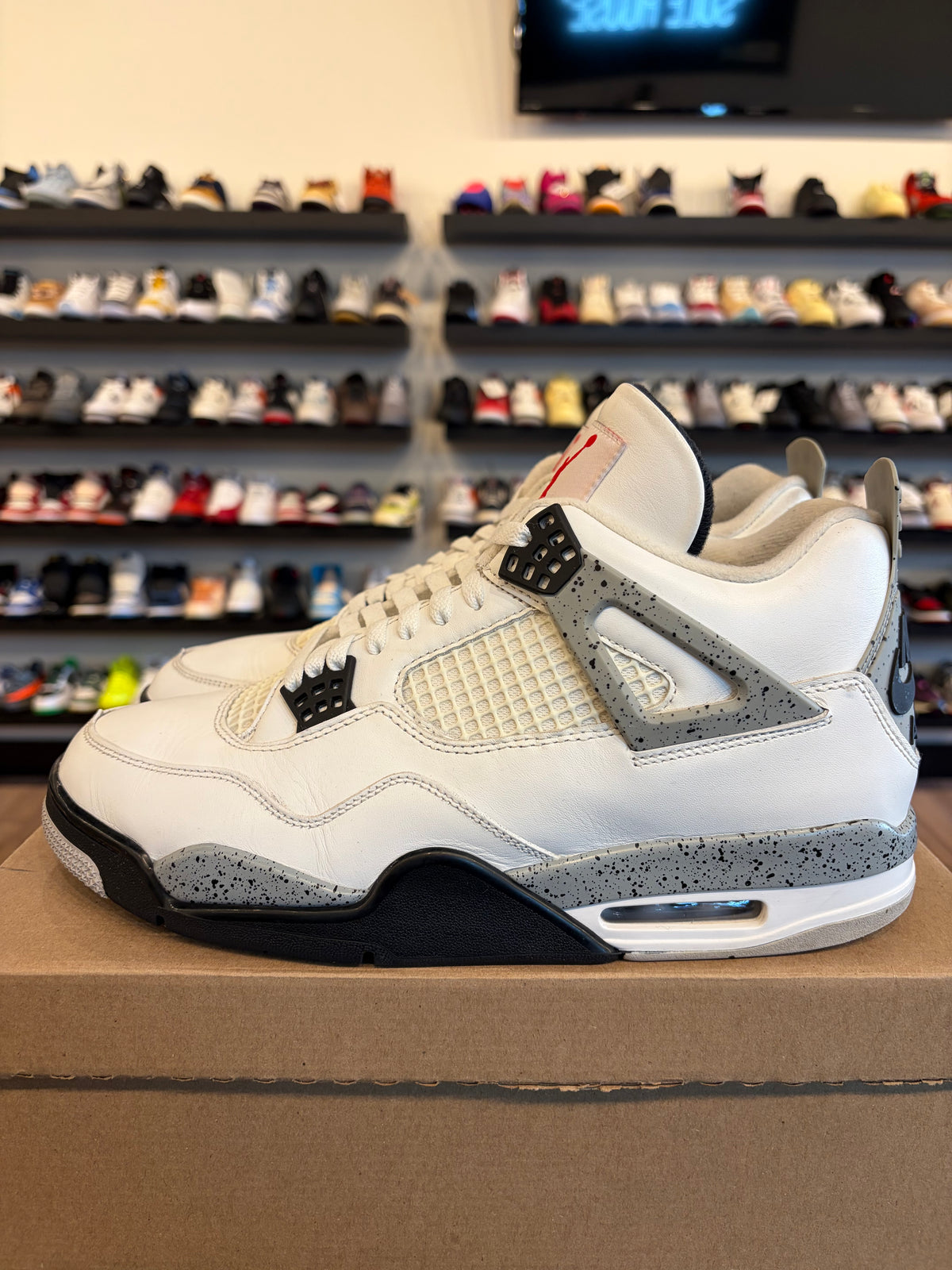 Jordan 4 White Cement 2025 Size 12 Pre-Owned (No Box)