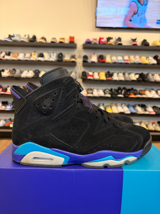 Jordan 6 Black Aqua Size 10 Pre-Owned