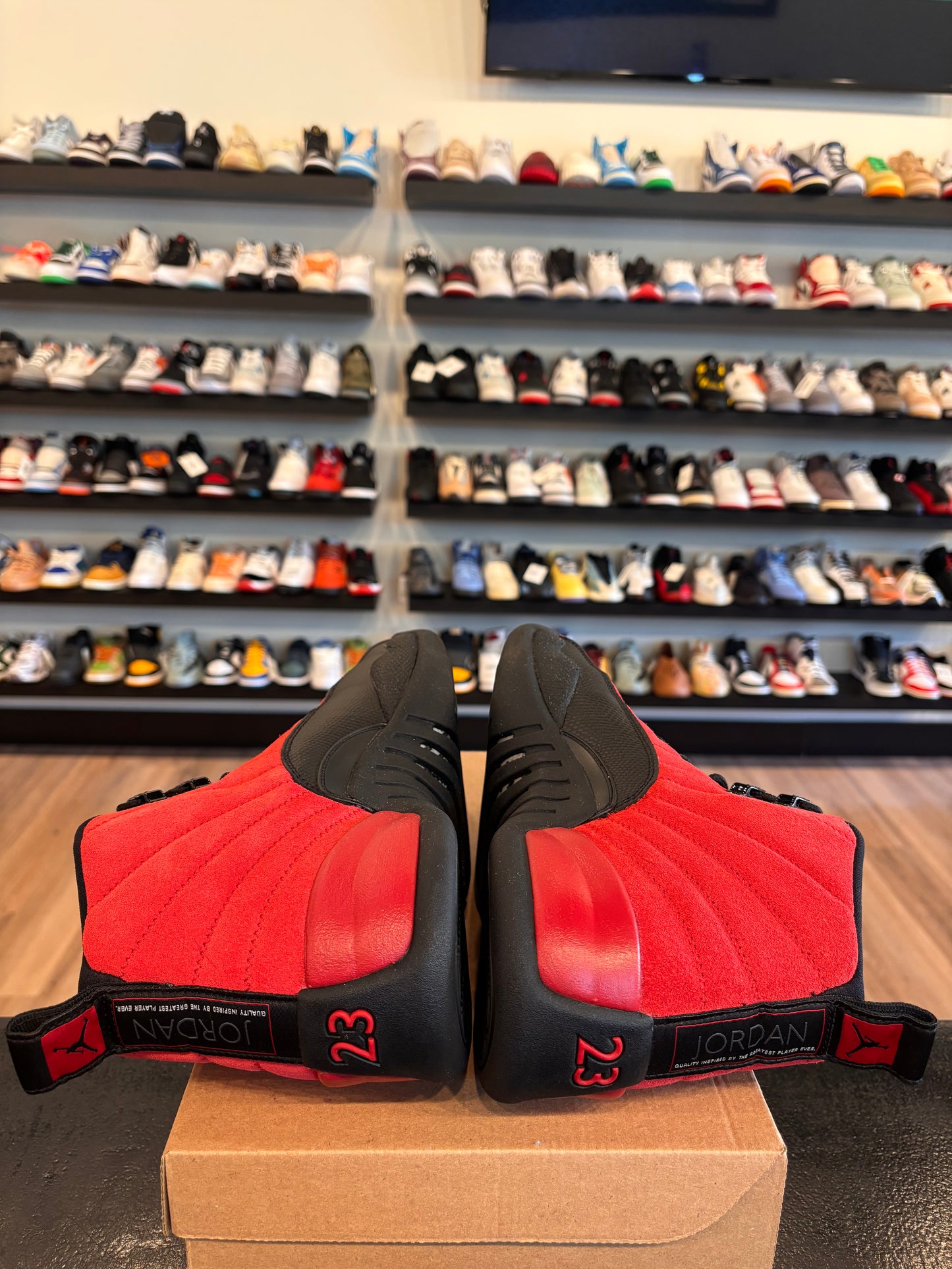 Jordan 12 Reverse Flu Game Size 12 Pre-Owned (No Box)