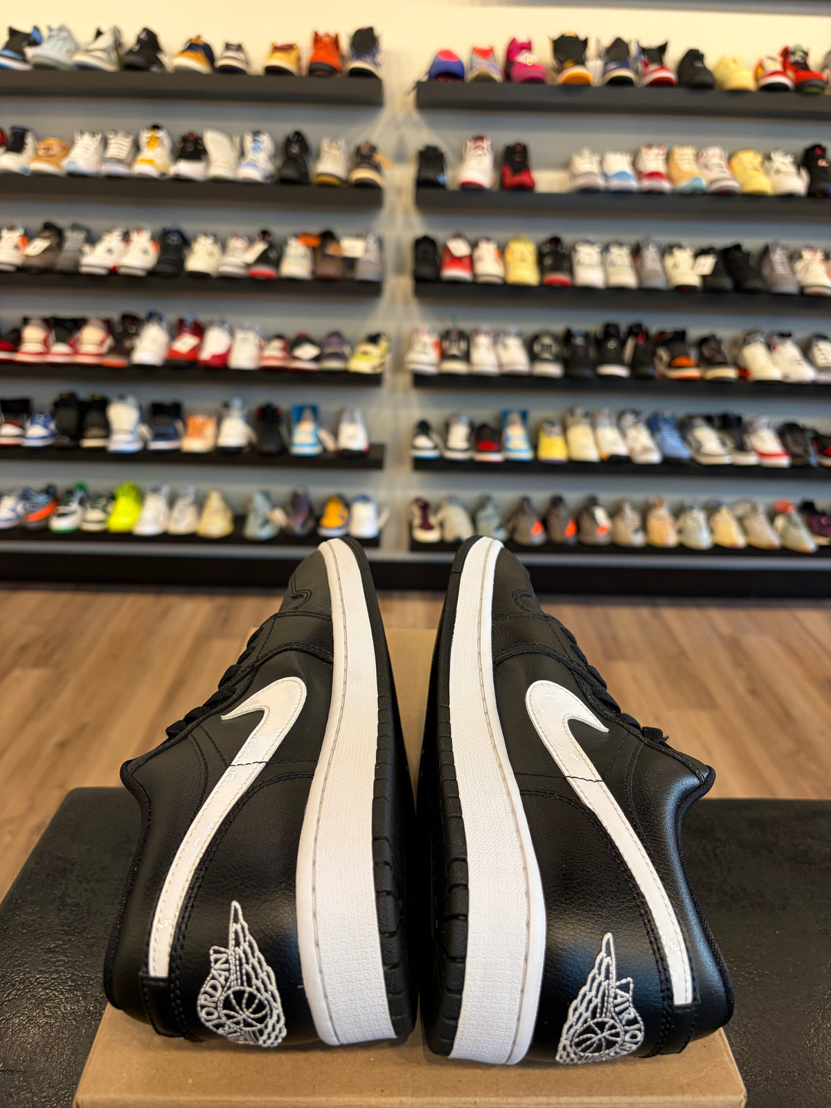 Jordan 1 Low Black White Size 9.5 (11W) Pre-Owned (No Box)