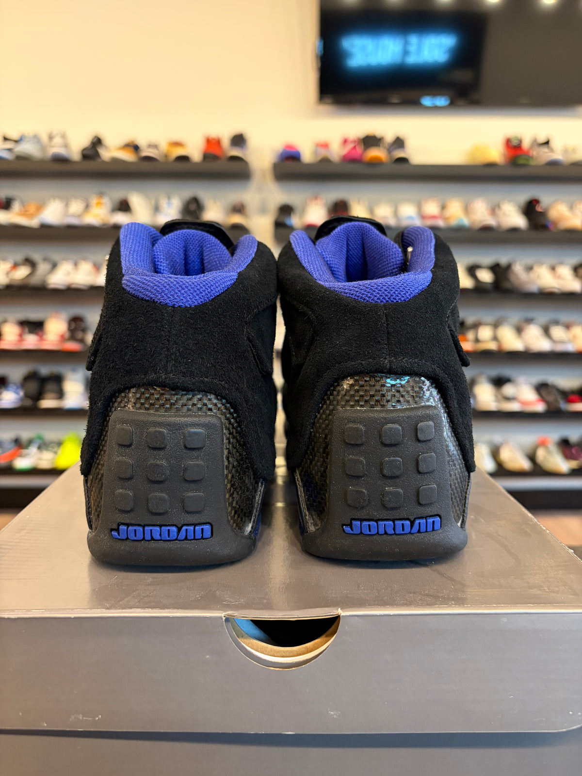 Jordan 18 Black Sport Blue Size 9.5 Brand New