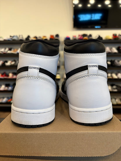 Jordan 1 Black White Size 12 Pre-Owned (No Box)