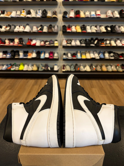 Jordan 1 Black White Size 12 Pre-Owned (No Box)