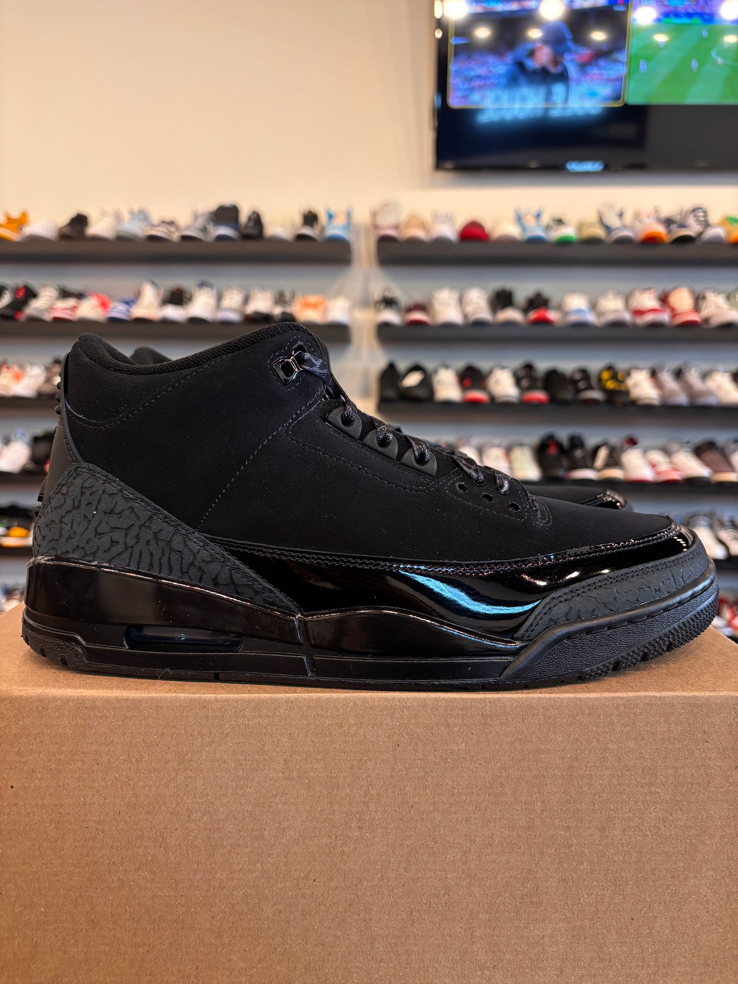 Jordan 3 Black Cat Size 11 Pre-Owned (No Box)
