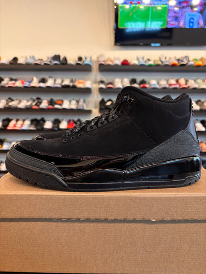 Jordan 3 Black Cat Size 11 Pre-Owned (No Box)
