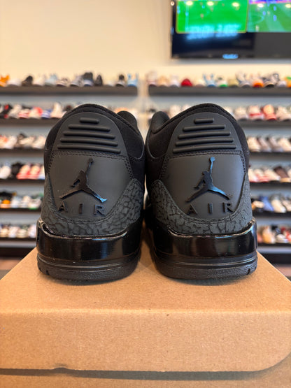 Jordan 3 Black Cat Size 11 Pre-Owned (No Box)