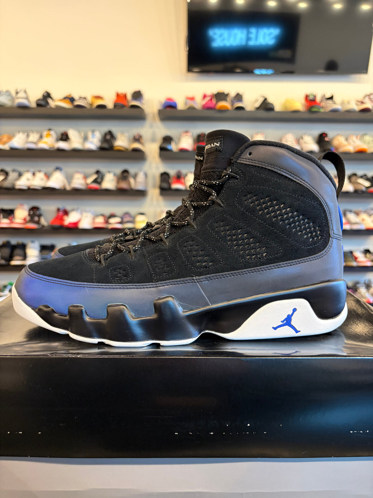 Jordan 9 Racer Blue Size 12 Pre-Owned (No Box)