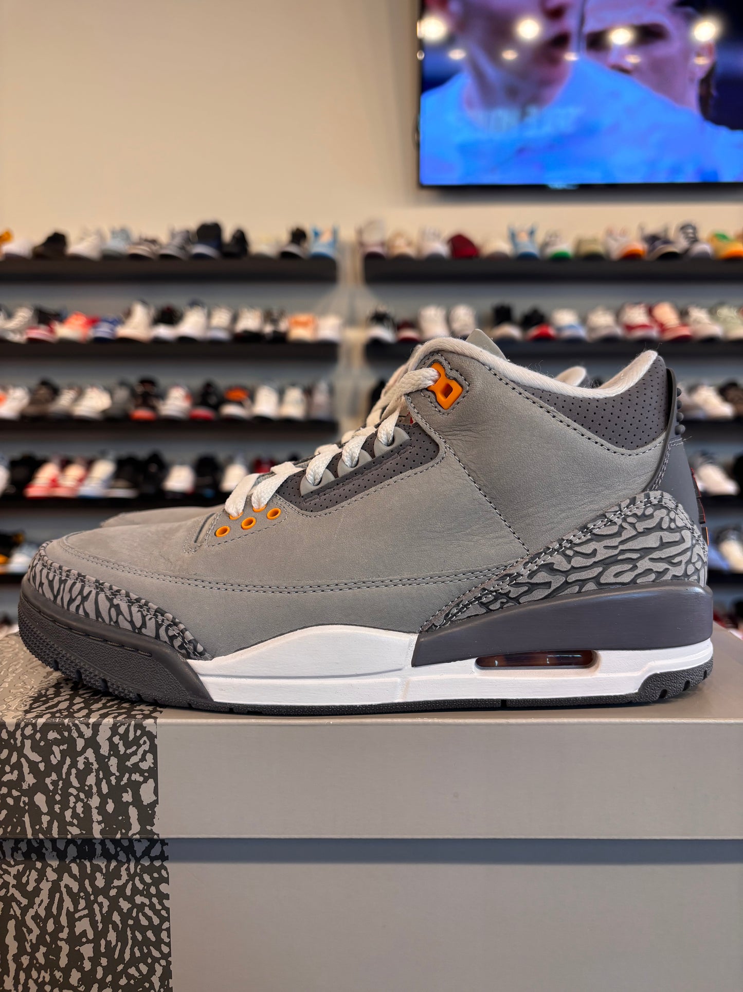 Jordan 3 Cool Grey Size 8 Pre-Owned