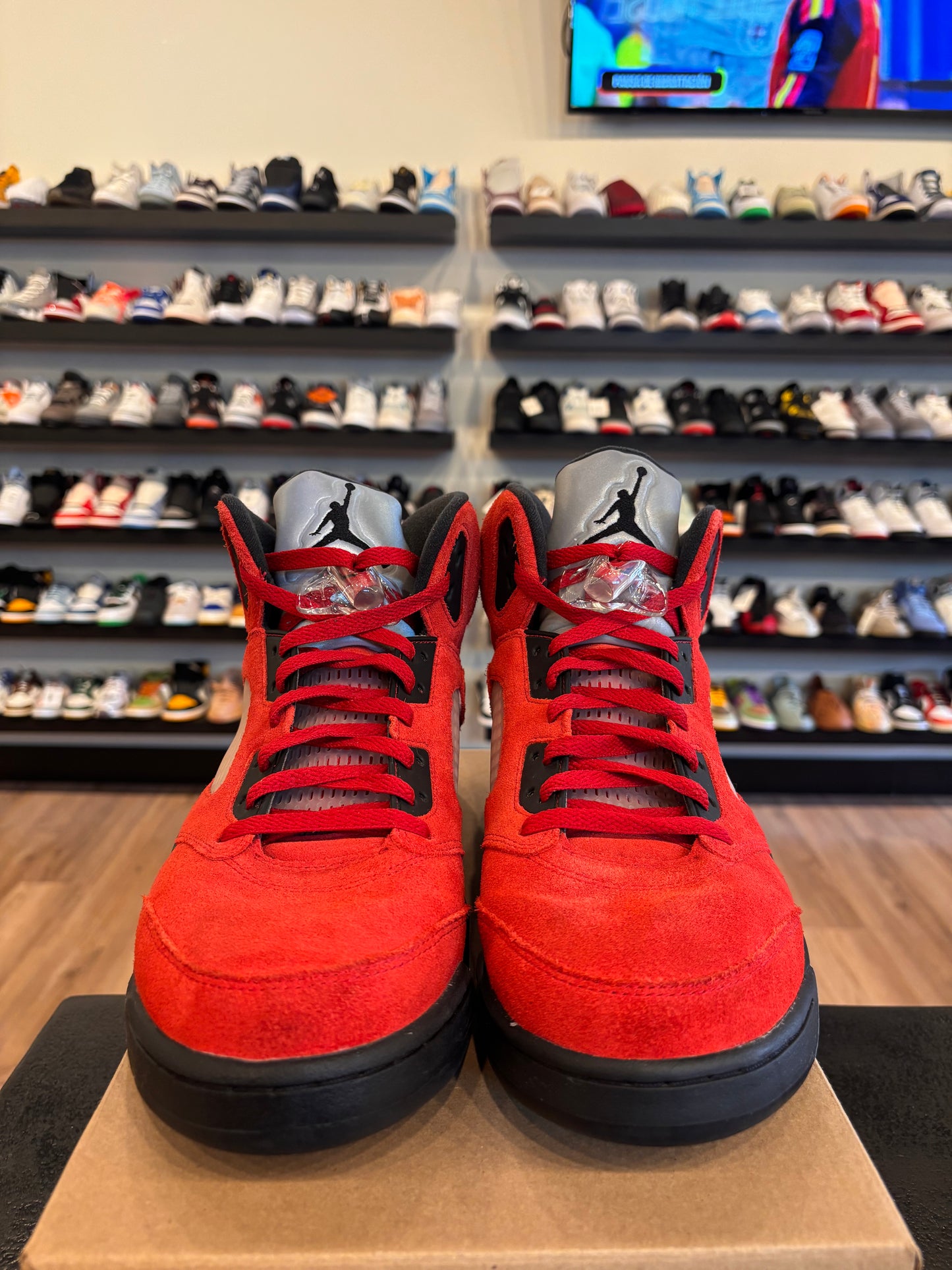Jordan 5 Raging Bull Size 13 Pre-Owned (No Box)