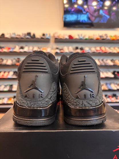 Jordan 3 Black Cat Size 8 Pre-Owned