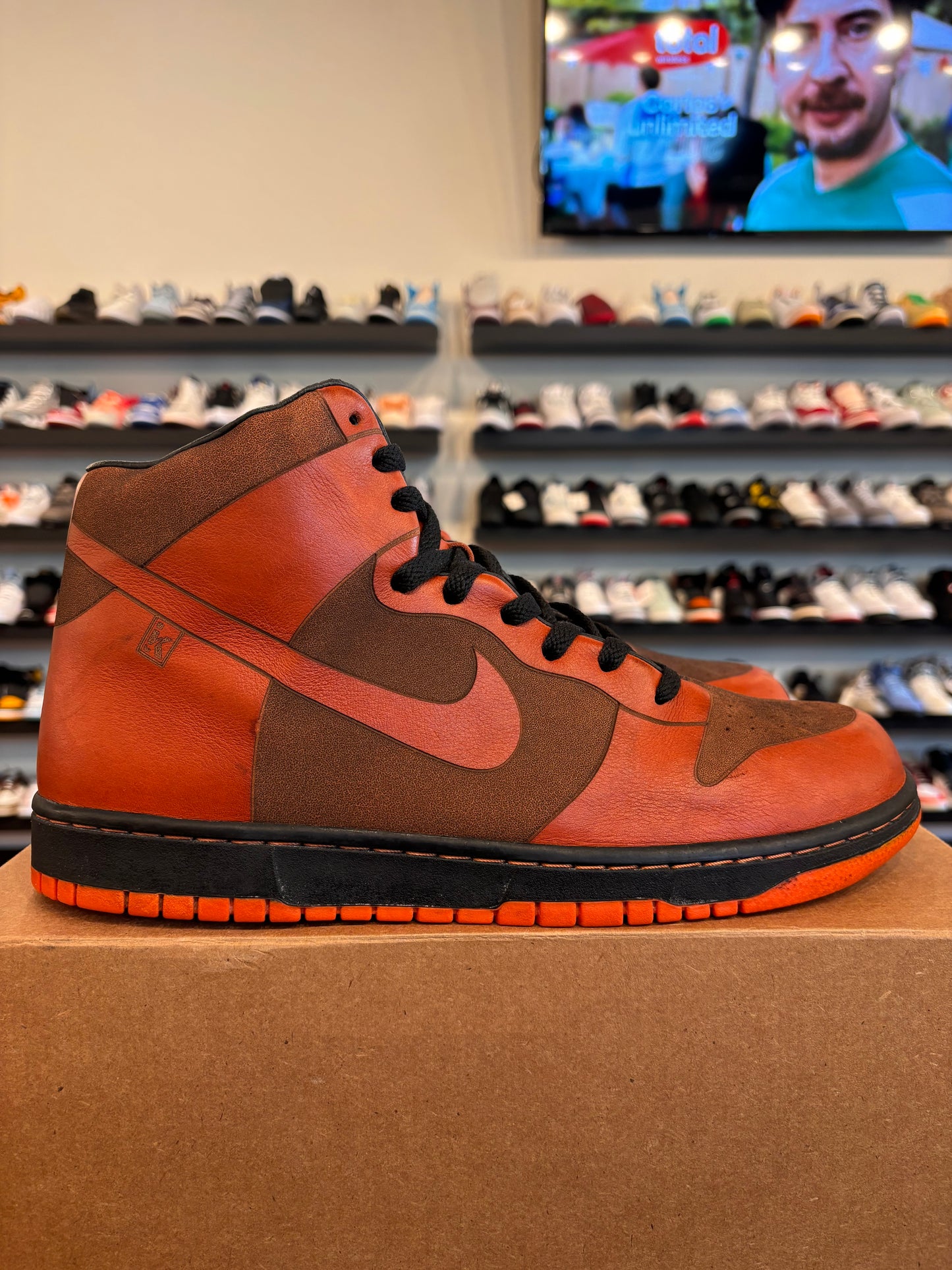 Nike Dunk High Laser Spice Size 12 Pre-Owned (No Box)