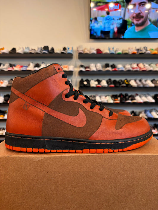 Nike Dunk High Laser Spice Size 12 Pre-Owned (No Box)