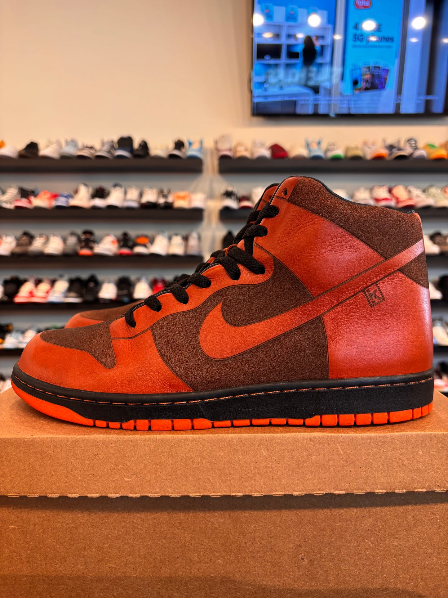 Nike Dunk High Laser Spice Size 12 Pre-Owned (No Box)