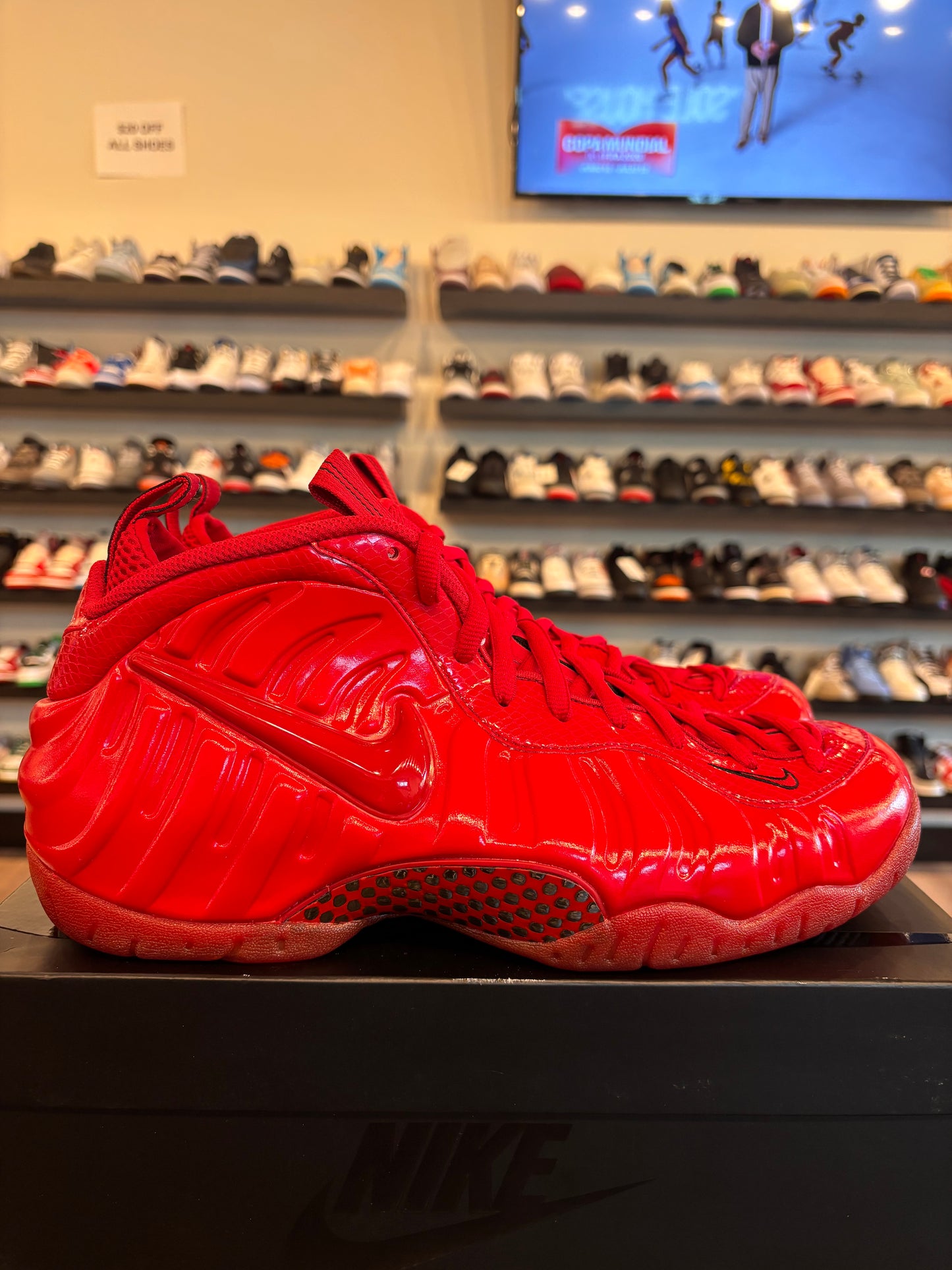 Nike Foamposite Pro Red October Size 12 Brand New