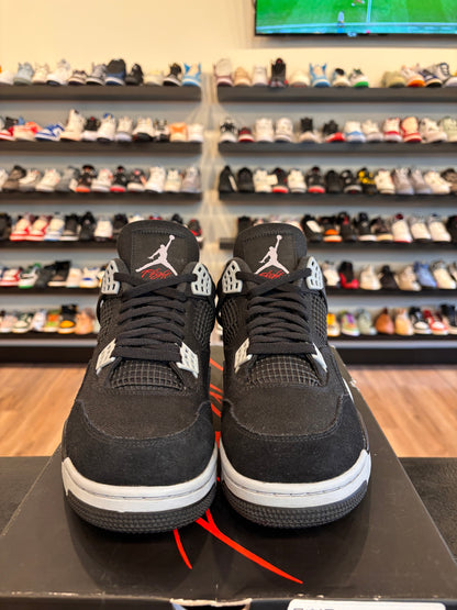 Jordan 4 Black Canvas Size 10.5 Pre-Owned