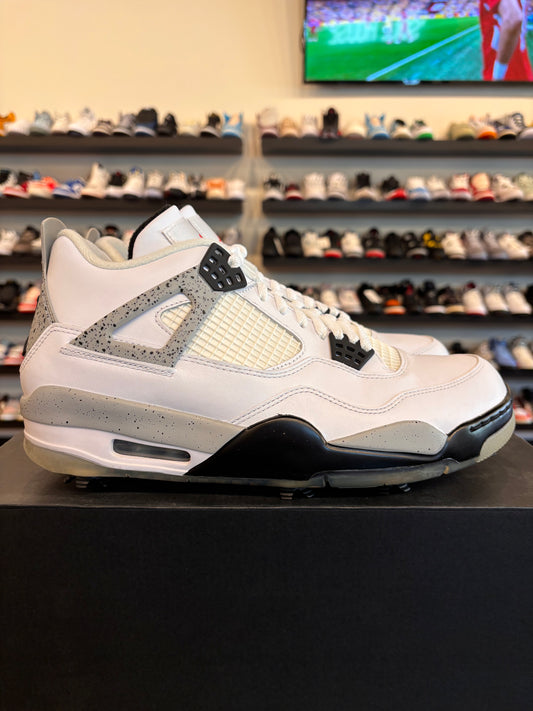 Jordan 4 White Cement Golf Size 10.5 Brand New