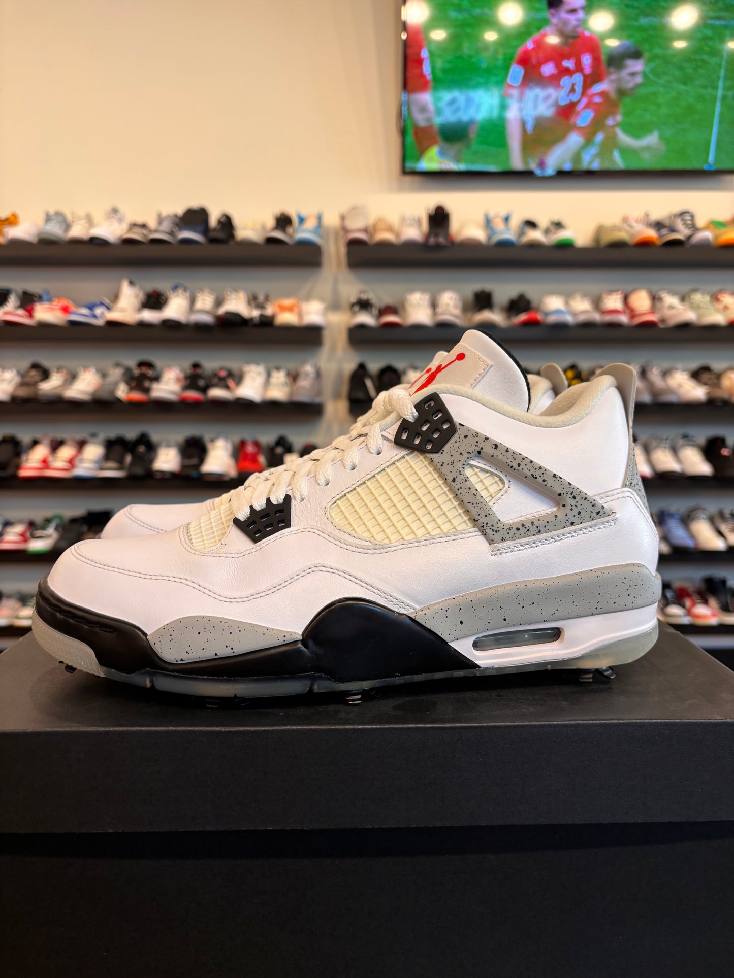 Jordan 4 White Cement Golf Size 10.5 Brand New