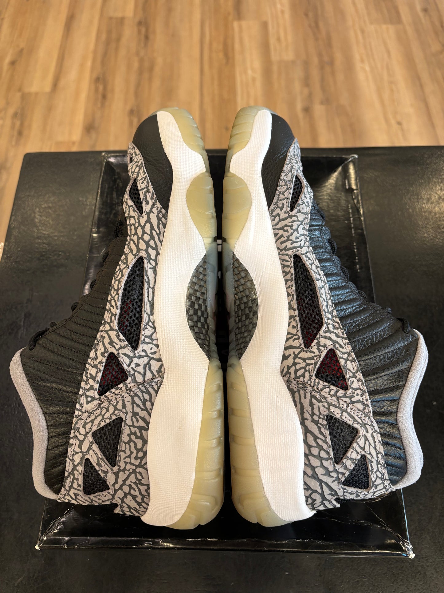 Jordan 11 Low IE Black Cement Size 13 Pre-Owned