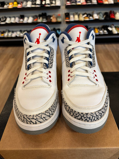 Jordan 3 True Blue 2016 Size 9.5 Pre-Owned (No Box)