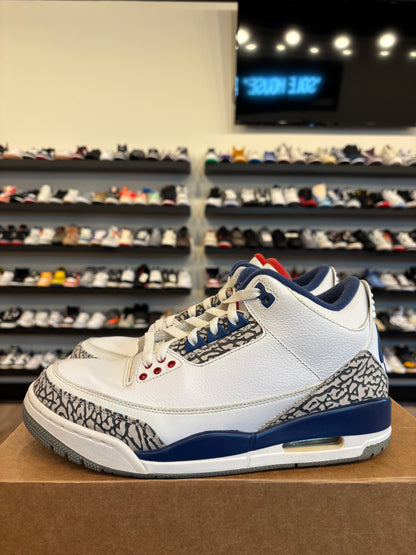 Jordan 3 True Blue 2016 Size 9.5 Pre-Owned (No Box)