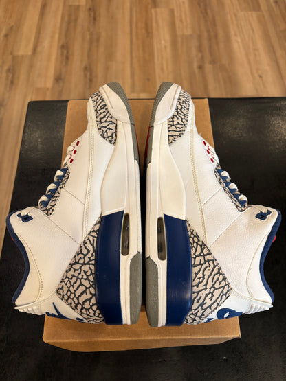 Jordan 3 True Blue 2016 Size 9.5 Pre-Owned (No Box)