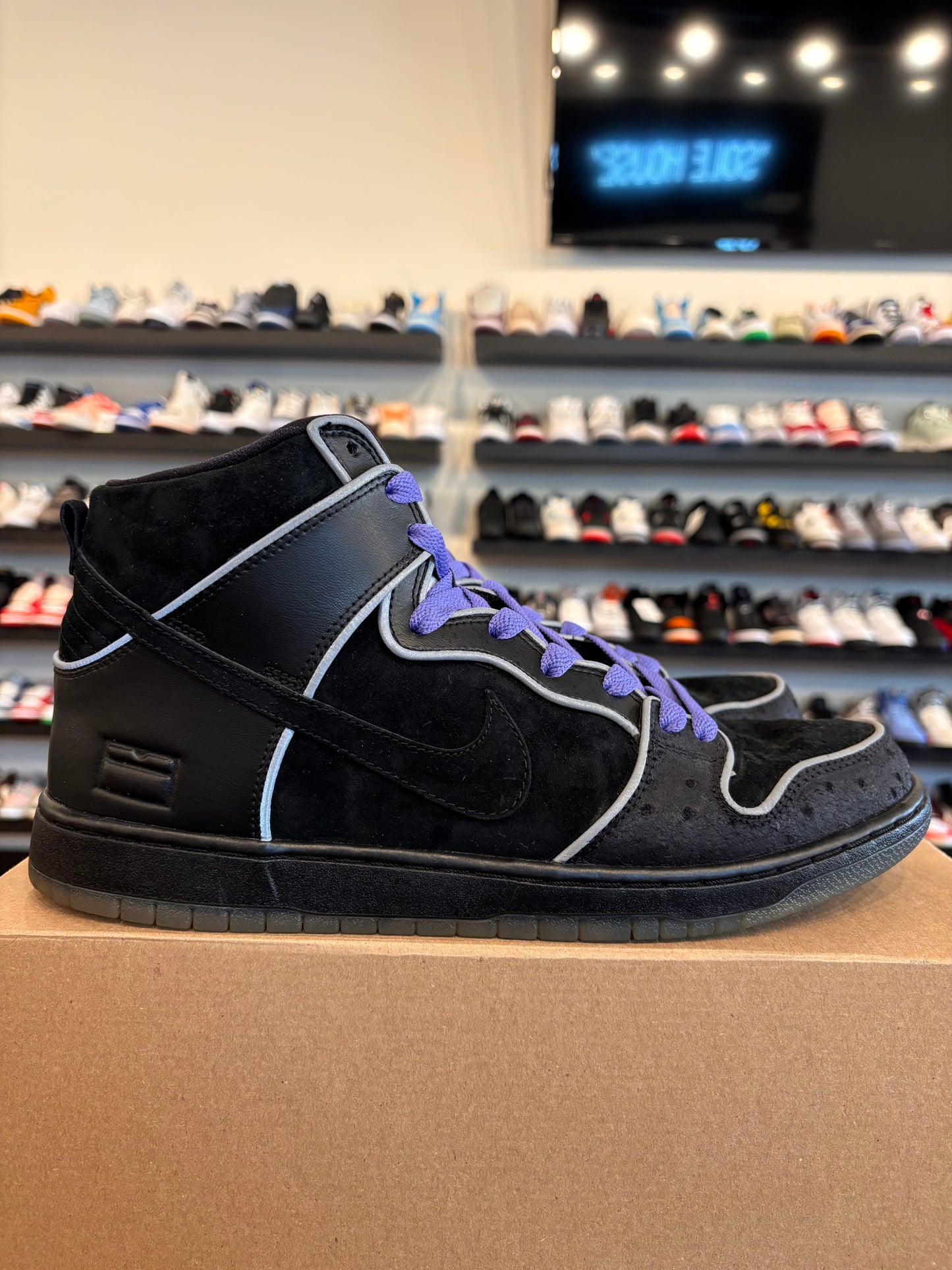 Nike SB Dunk High Purple Box Size 12 Pre-Owned (No Box)