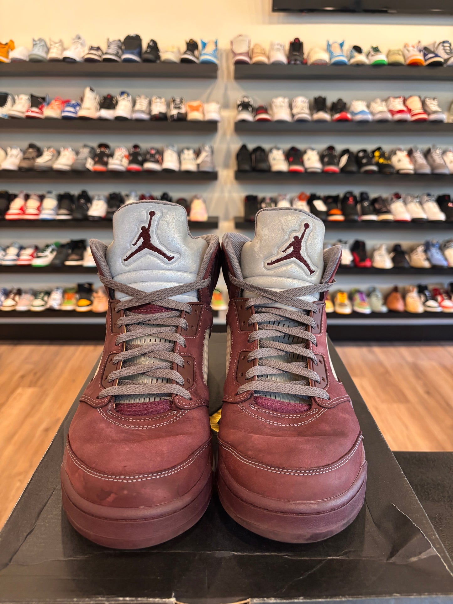 Jordan 5 Burgundy Size 12 Pre-Owned (No Box)