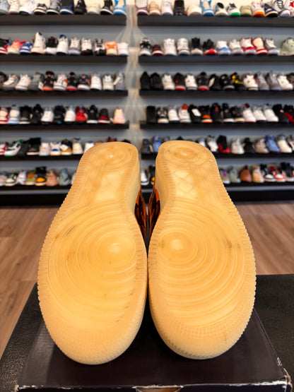 Nike Air Force 1 Low Orange Skeleton Size 11 Pre-Owned (No Box)
