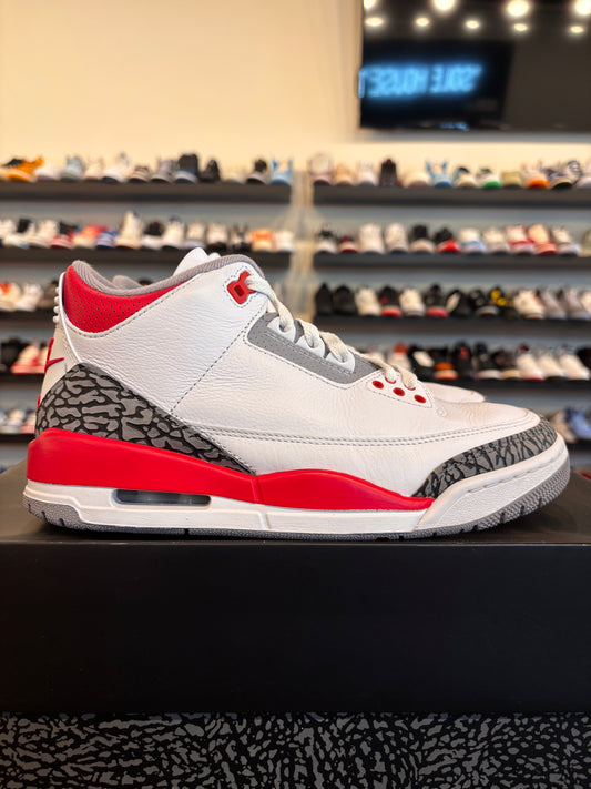 Jordan 3 Fire Red 2022 Size 7 Pre-Owned