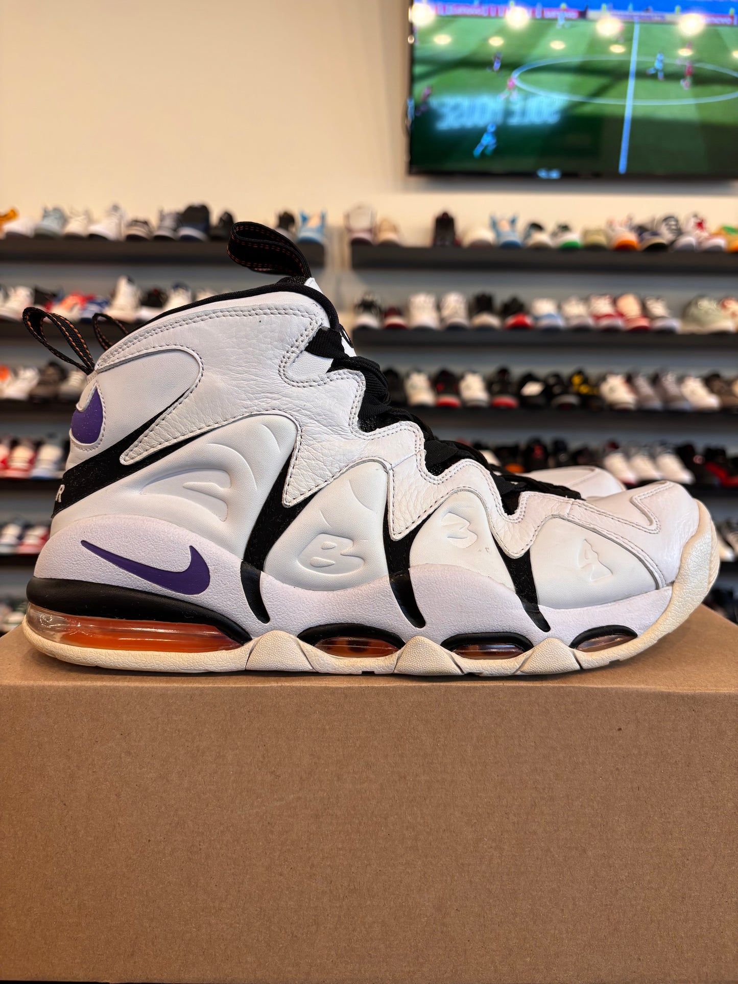 Nike Air Max CB34 White Purple Size 12 Pre-Owned (No Box)