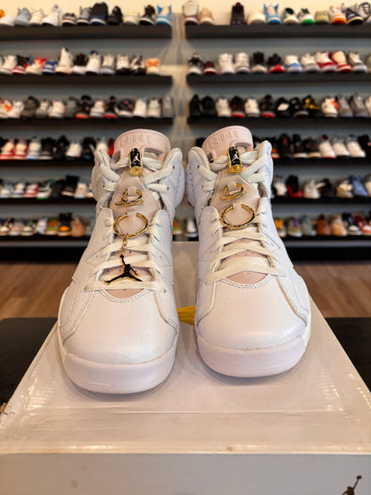 Jordan 6 Gold Rings Size 6.5Y (8W) Pre-Owned