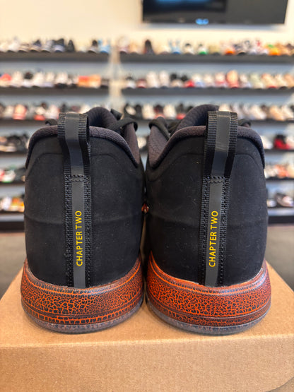 Nike Book 2 Rising Sun Black Orange Size 12 Brand New (No Box)