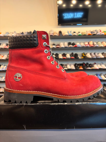 Timberland Red Boots Size 11.5 Pre-Owned (No Box)