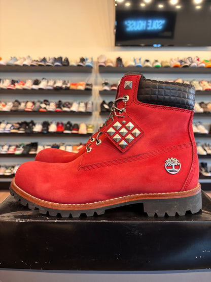 Timberland Red Boots Size 11.5 Pre-Owned (No Box)