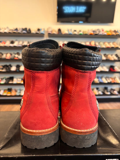 Timberland Red Boots Size 11.5 Pre-Owned (No Box)