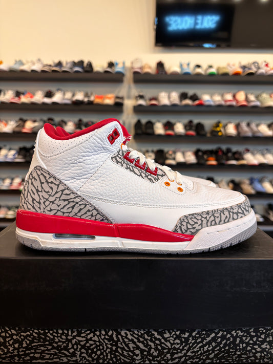 Jordan 3 Cardinal Size 6Y (7.5W) Brand New