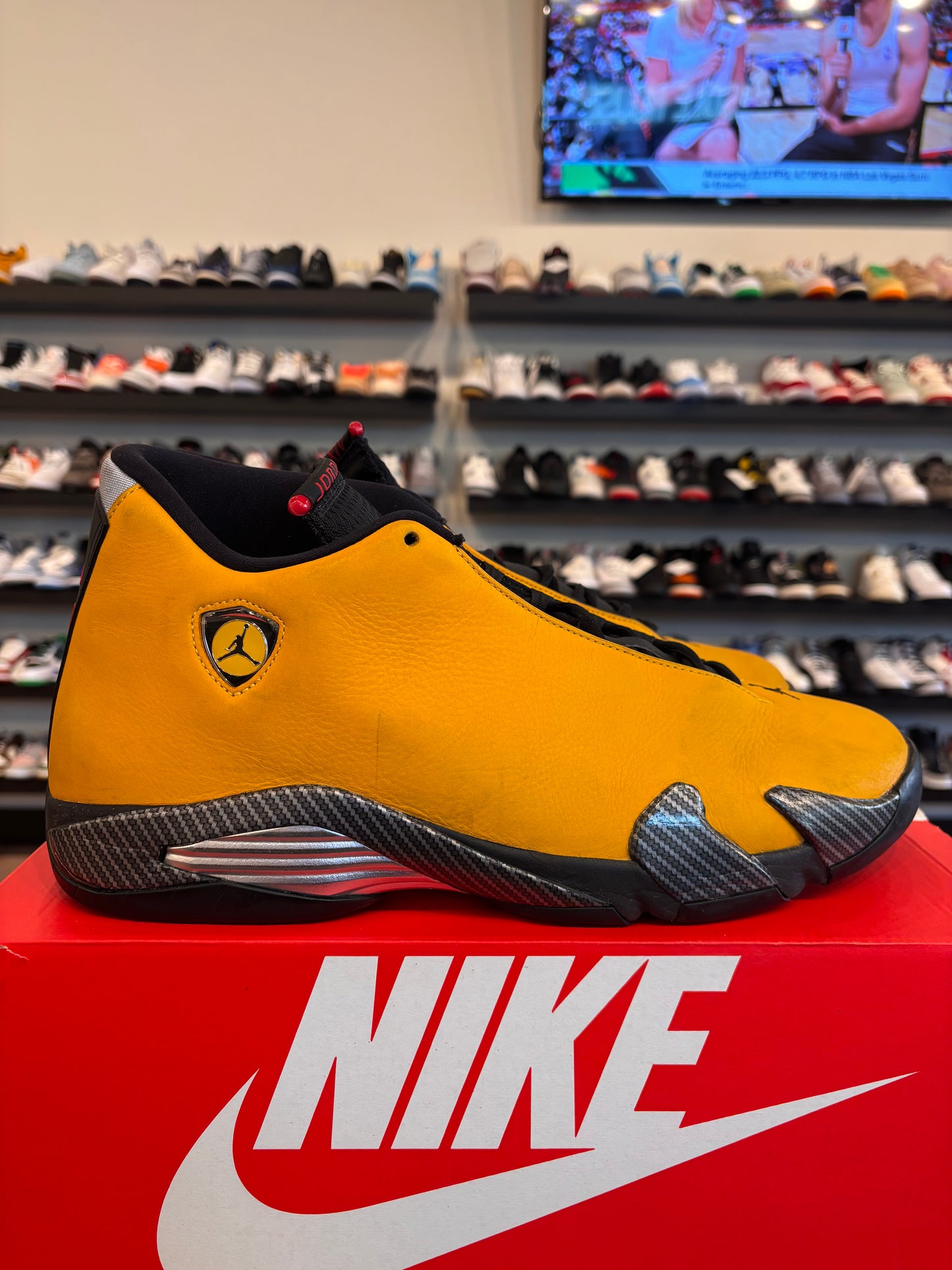 Jordan 14 Ferrari Size 15 Pre-Owned (No Box)