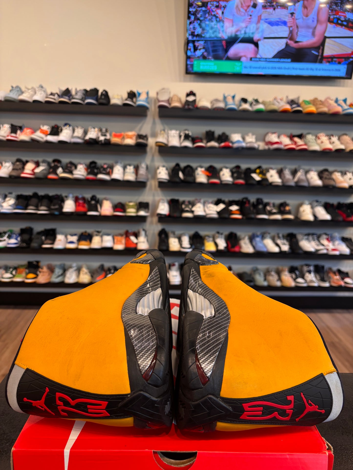 Jordan 14 Ferrari Size 15 Pre-Owned (No Box)