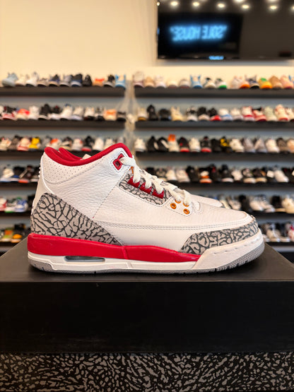 Jordan 3 Cardinal Size 5Y (6.5W) Pre-Owned