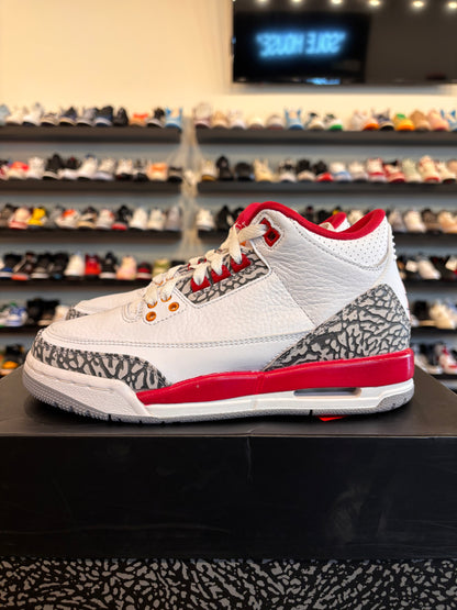 Jordan 3 Cardinal Size 5Y (6.5W) Pre-Owned