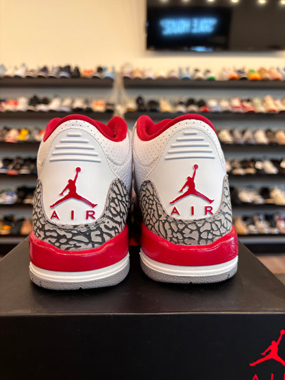 Jordan 3 Cardinal Size 5Y (6.5W) Pre-Owned