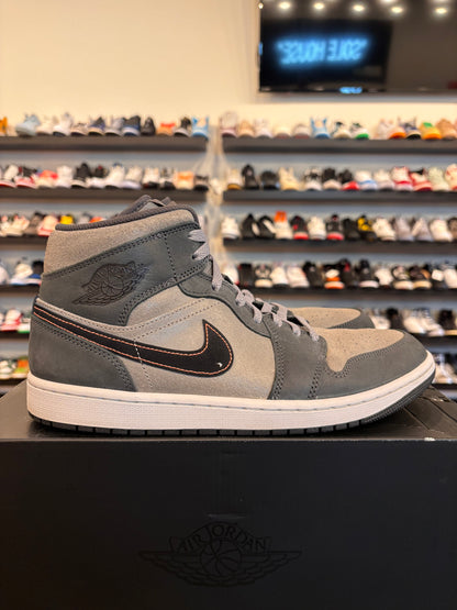 Jordan 1 Mid Grey Size 10.5 Pre-Owned