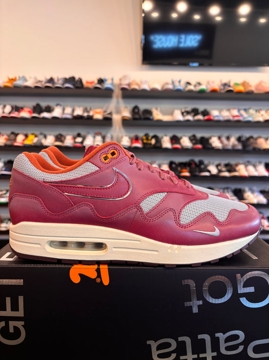 Nike Air Max 1 Patta Maroon Size 12 Brand New