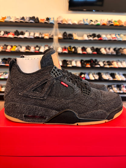 Jordan 4 Levi's Black Size 12 Brand New